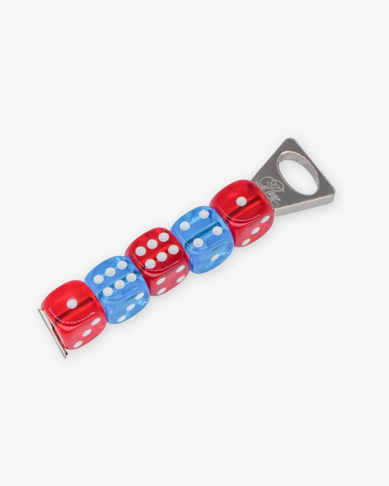 PONE - Schlüsselanhänger mit 5 Würfeln • Red/Blue - ROSA ECK
