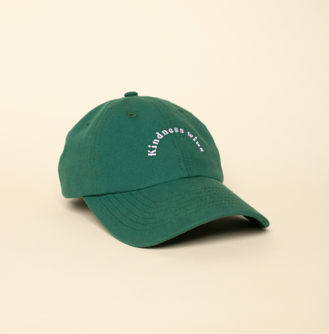 popeia - KINDNESS Cap | Dunkelgrün - ROSA ECK - , ,