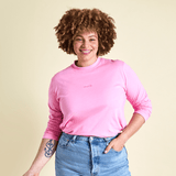 popeia - Langarmshirt aus Bio - Baumwolle | Pink - ROSA ECK - Basics, ,