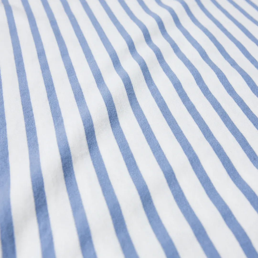 popeia - Langarmshirt Gestreift aus Bio - Baumwolle | Eisblau/Off - White - Langarmshirt - ROSA ECK Concept Store