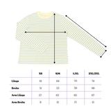 popeia - Langarmshirt Gestreift aus Bio - Baumwolle • Gelb/Hellblau - ROSA ECK