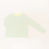 popeia - Langarmshirt Gestreift aus Bio - Baumwolle • Gelb/Hellblau - ROSA ECK