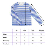 popeia - Langarmshirt Gestreift aus Bio - Baumwolle • Königsblau/Off - White - Langarmshirt - ROSA ECK Concept Store
