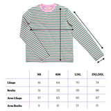 popeia - Langarmshirt Gestreift aus Bio - Baumwolle • Pink/Grün - Langarmshirt - ROSA ECK Concept Store