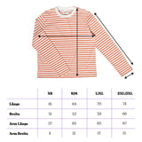 popeia - Langarmshirt Gestreift aus Bio - Baumwolle • Popeia Rot/Off - White - Langarmshirt - ROSA ECK Concept Store