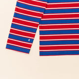 popeia - Langarmshirt Gestreift aus Bio - Baumwolle • Rot/Blau - ROSA ECK