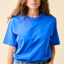 popeia - T-Shirt aus Bio - Baumwolle | Königsblau - T-Shirt - ROSA ECK Concept Store