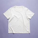 popeia - T-Shirt aus Bio - Baumwolle | Off - White - T-Shirt - ROSA ECK Concept Store