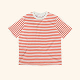 popeia - T-Shirt Gestreift aus Bio - Baumwolle | Popeia Rot/Off - White - T-Shirt - ROSA ECK Concept Store