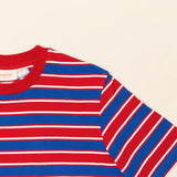 popeia - T-Shirt Gestreift aus Bio - Baumwolle • Rot/Blau - ROSA ECK