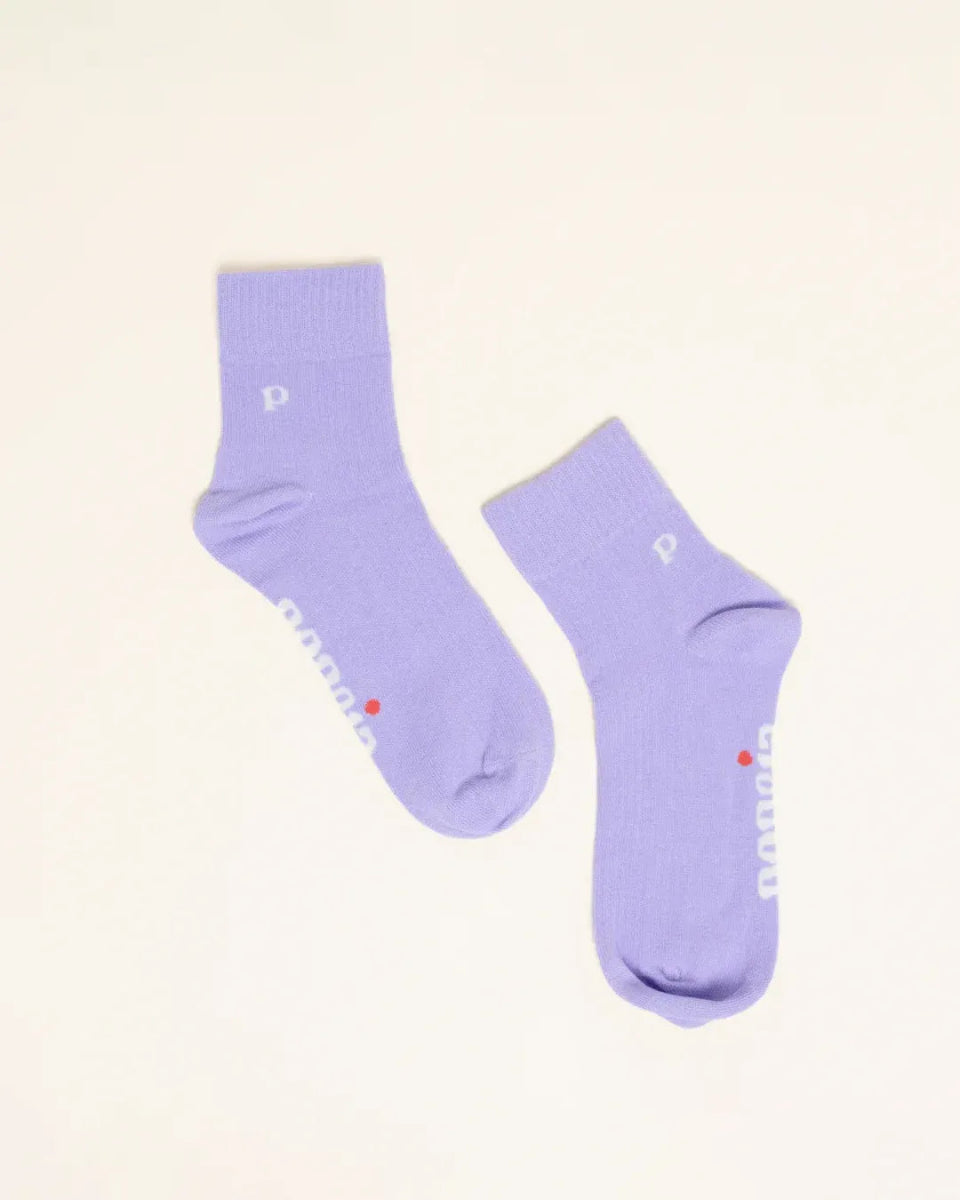 popeia - THE CASUAL Ankle Socken aus Bio - Baumwolle • Lila - Socken - ROSA ECK Concept Store