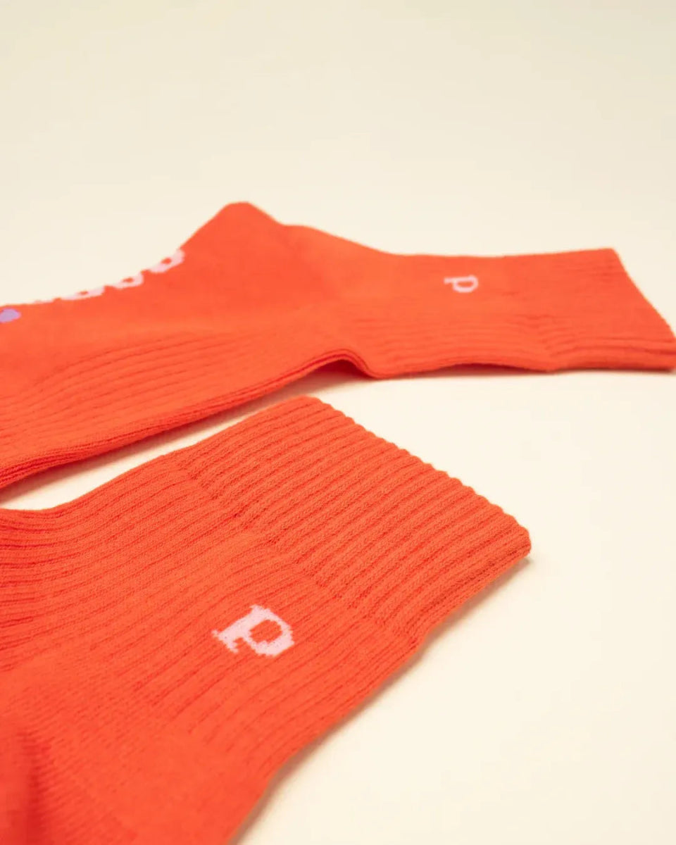 popeia - THE CASUAL Ankle Socken aus Bio - Baumwolle • Rot - Socken - ROSA ECK Concept Store