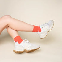 popeia - THE CASUAL Ankle Socken aus Bio - Baumwolle • Rot - Socken - ROSA ECK Concept Store