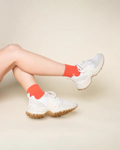 popeia - THE CASUAL Ankle Socken aus Bio - Baumwolle • Rot - Socken - ROSA ECK Concept Store