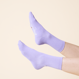 popeia - THE CASUAL Socken aus Bio - Baumwolle | Lila - ROSA ECK - , ,