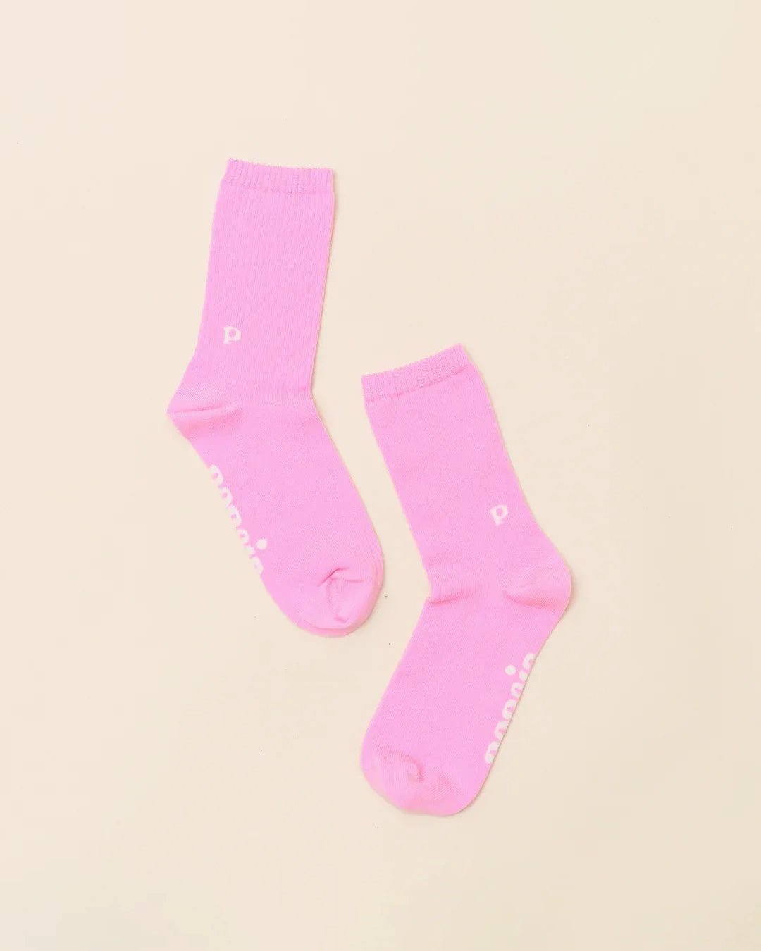 popeia - THE CASUAL Socken aus Bio - Baumwolle • Pink - ROSA ECK