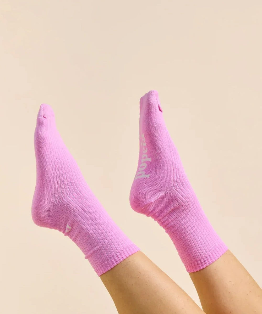 popeia - THE CASUAL Socken aus Bio - Baumwolle • Pink - ROSA ECK