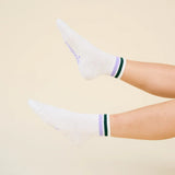 popeia - THE TENNIS Ankle Socken aus Bio - Baumwolle • Grün/Lila - Socken - ROSA ECK Concept Store