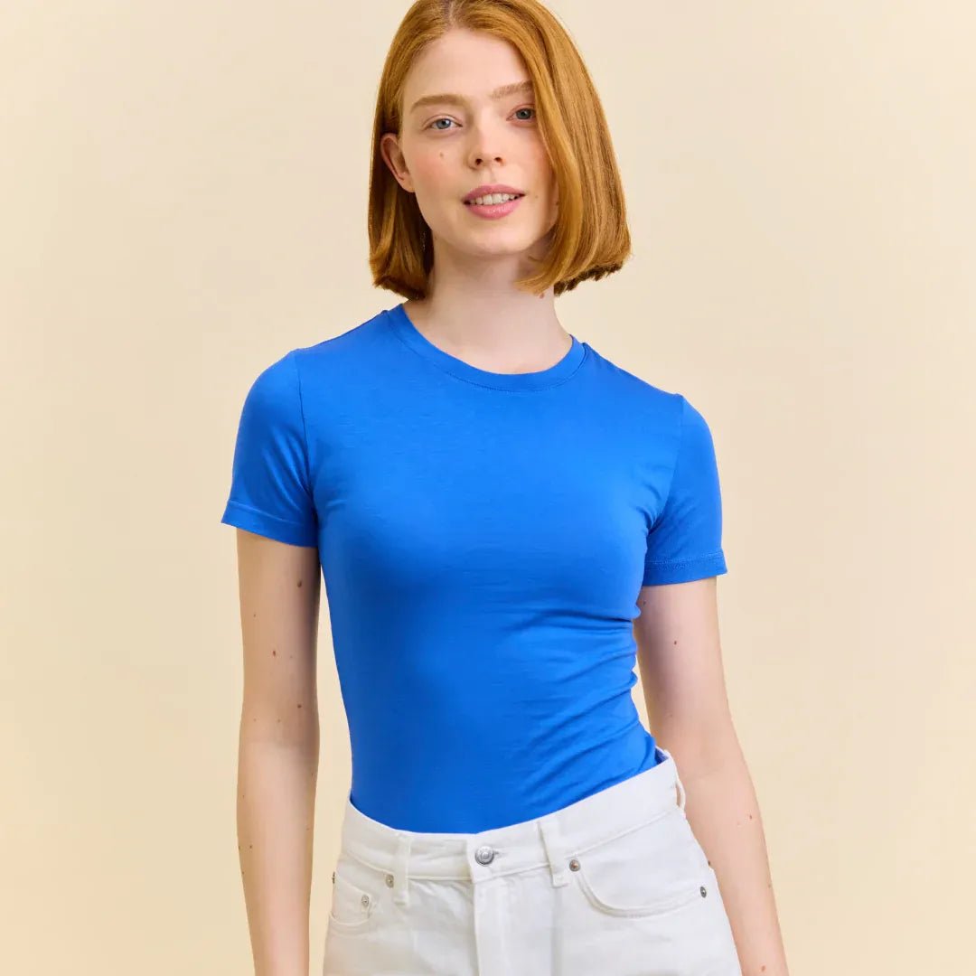 popeia - TIGHT T-Shirt aus Bio - Baumwolle • Königsblau - ROSA ECK