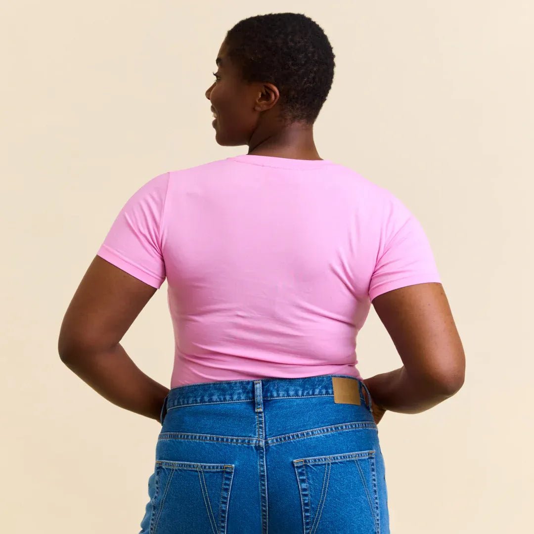 popeia - TIGHT T-Shirt aus Bio - Baumwolle • Pink - ROSA ECK