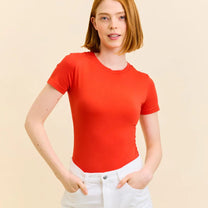 popeia - TIGHT T-Shirt aus Bio - Baumwolle • Rot - ROSA ECK