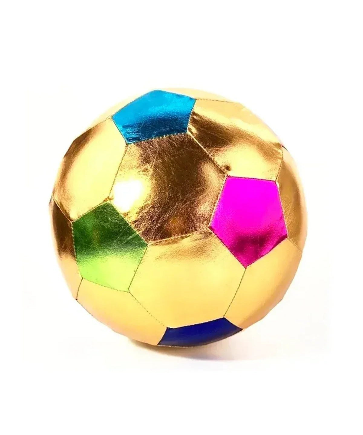 Ratatam - FOOTBALL Stoffball (⌀ 22 cm) • Gold Multico - ROSA ECK