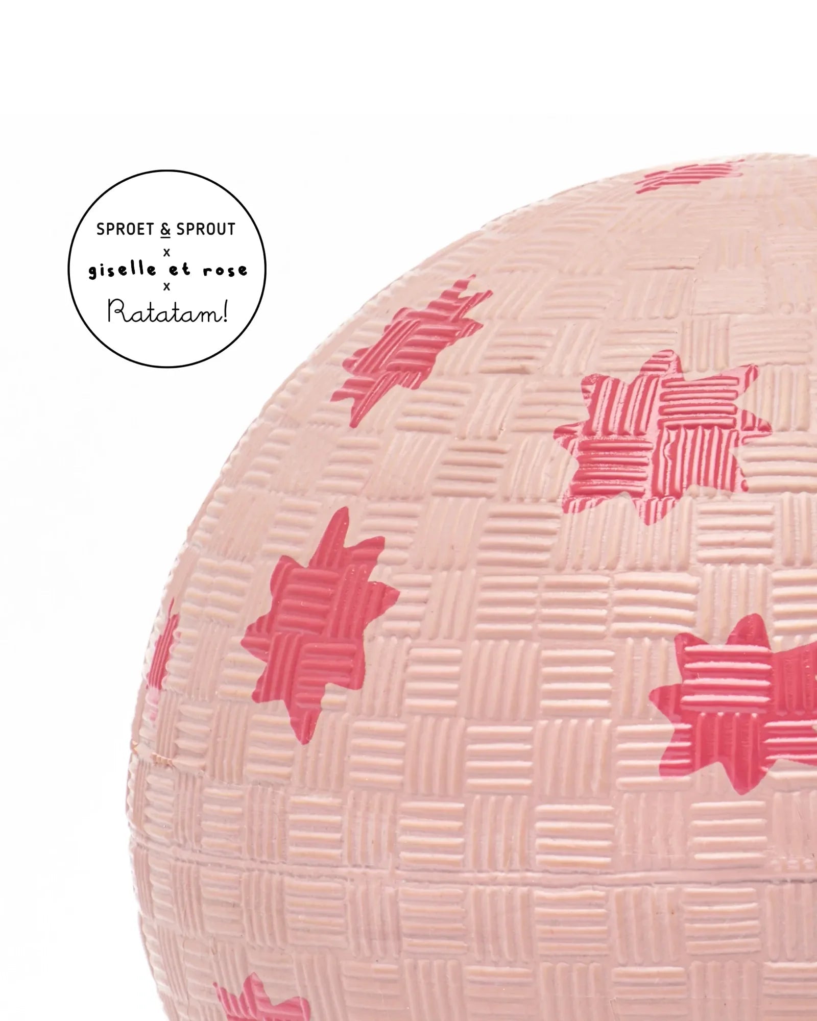 Ratatam - Kleiner Spielball (⌀ 12 cm) • Blumen - ROSA ECK