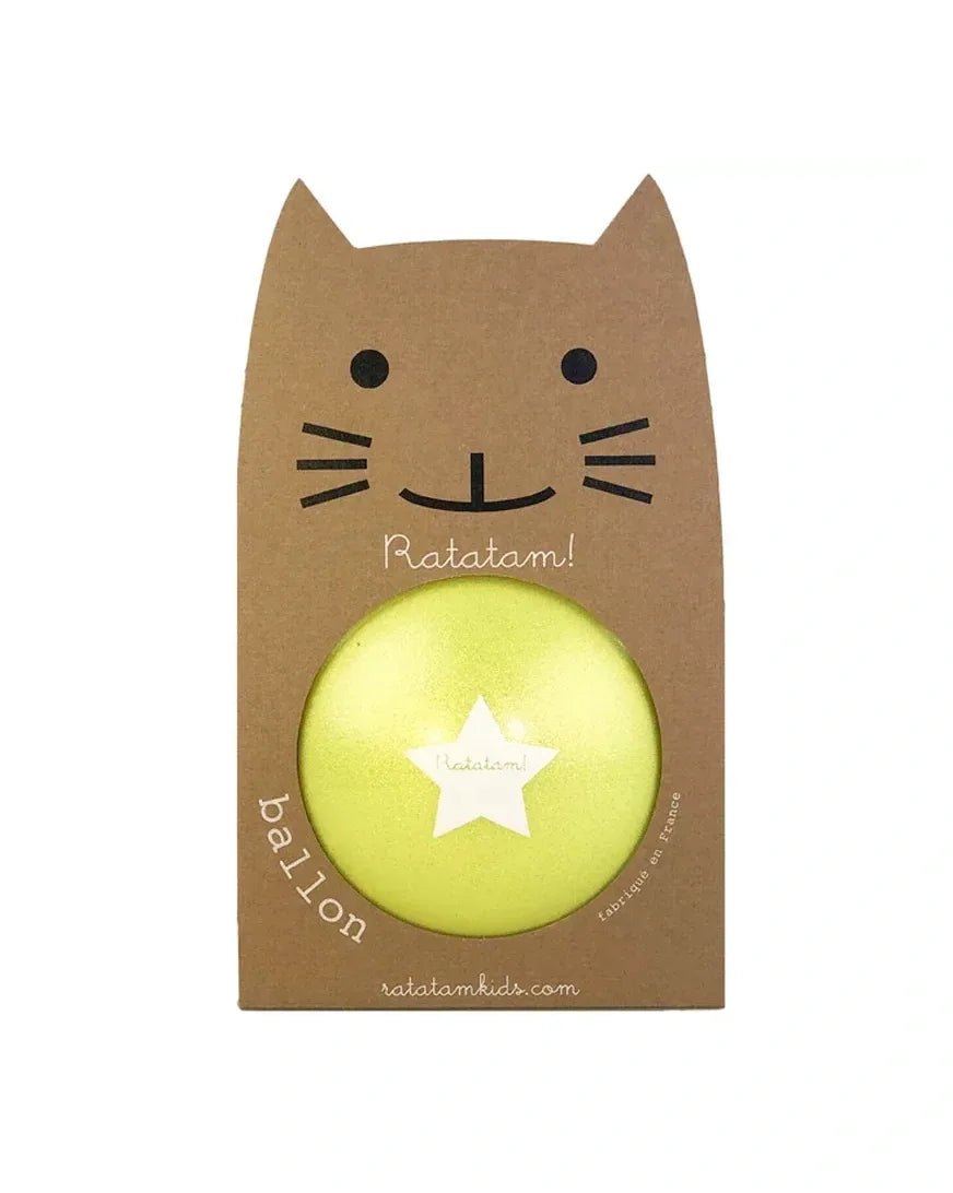 Ratatam - SUMMER GLITTER Spielball (⌀ 15 cm) • Gelb - ROSA ECK