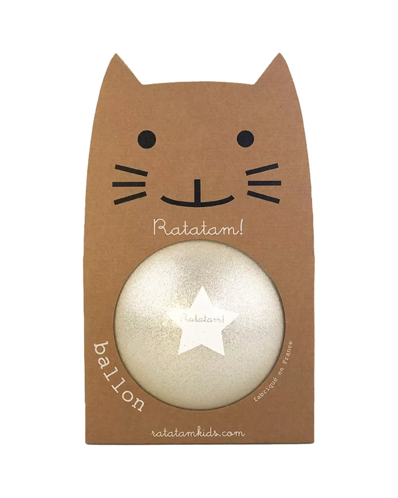 Ratatam - SUMMER GLITTER Spielball (⌀ 15 cm) • Silber - ROSA ECK