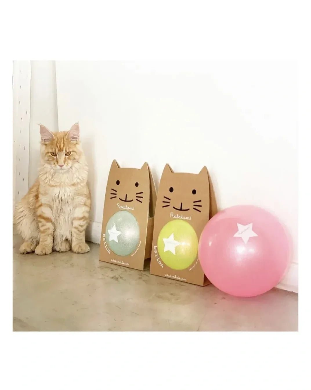 Ratatam - SUMMER GLITTER Spielball (⌀ 22 cm) • Silber - ROSA ECK