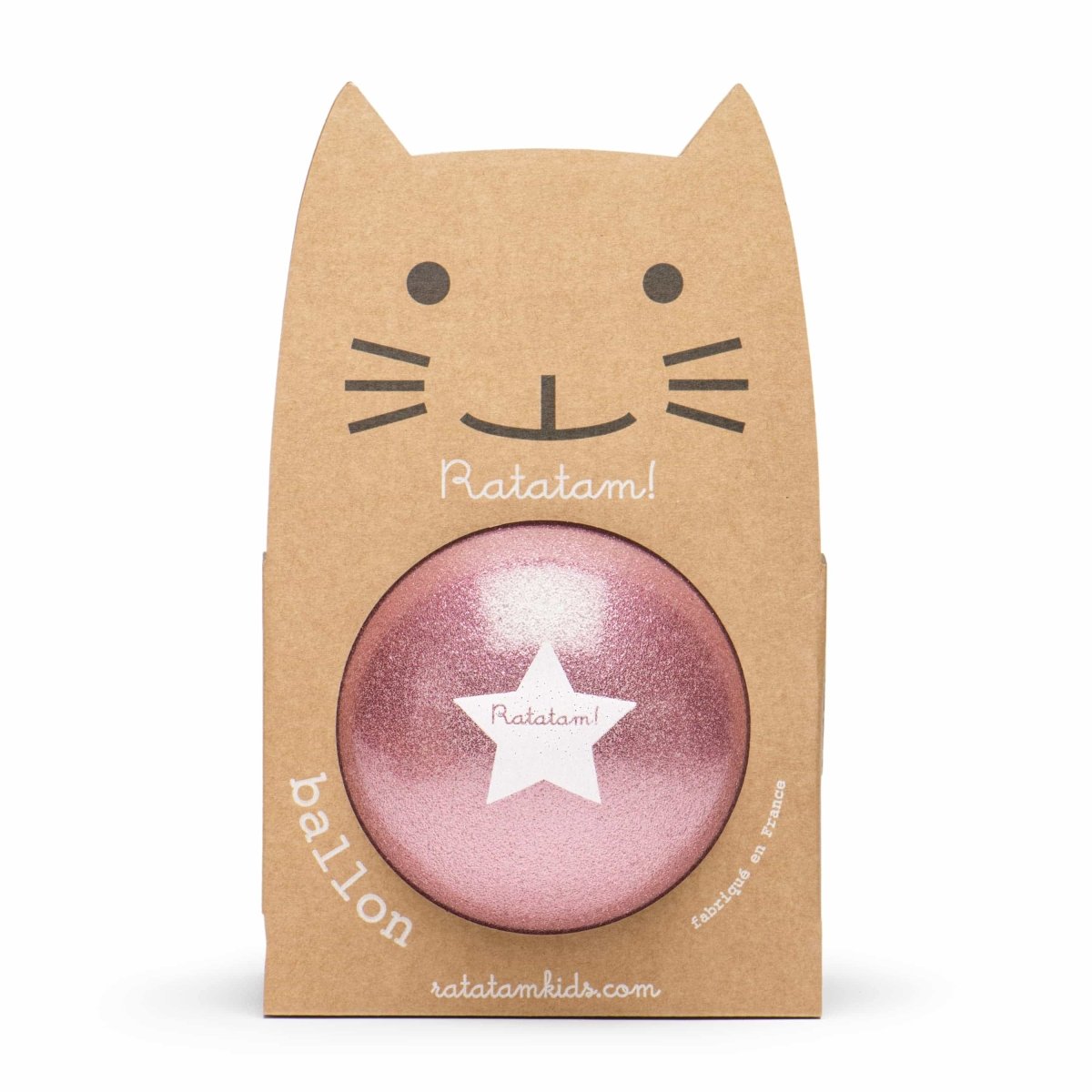 Ratatam - THE GLITTER BALLOON Spielball (15 cm) | Pink - ROSA ECK - Kinder, ,