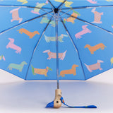Regenschirm mit Entenkopf • Blue Dachshund