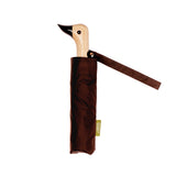 Regenschirm mit Entenkopf • Espresso Brown