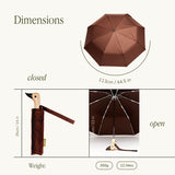 Regenschirm mit Entenkopf • Espresso Brown