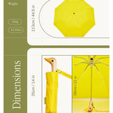 Regenschirm mit Entenkopf • Yellow