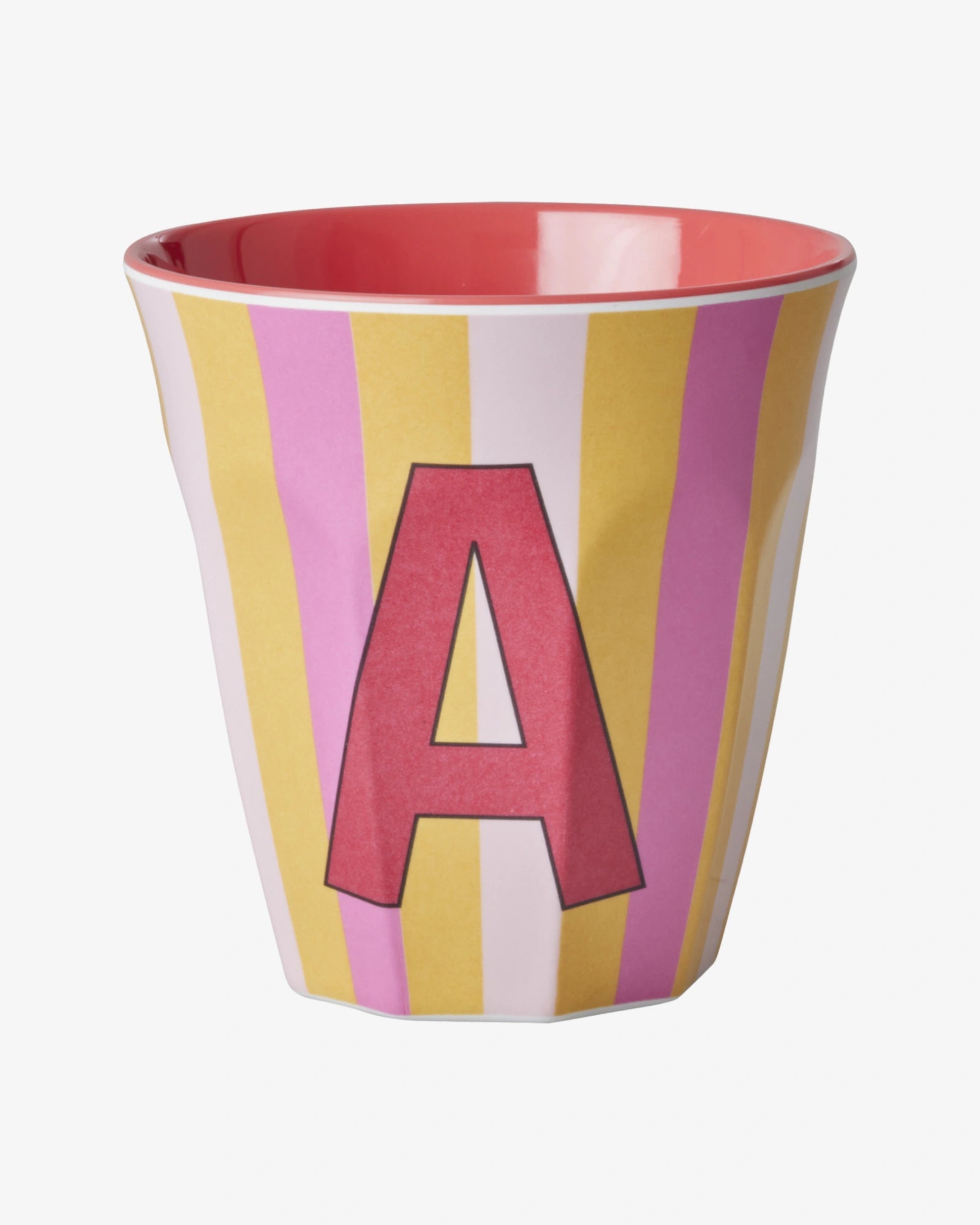 rice Buchstabenbecher (250 ml) – A Stripes, Pink