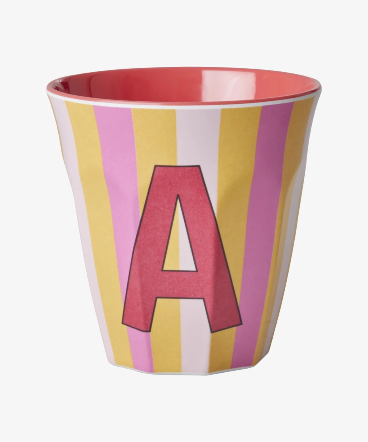 rice Buchstabenbecher (250 ml) – A Stripes, Pink