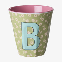 rice Buchstabenbecher (250 ml) – B Flowers, Hellgrün