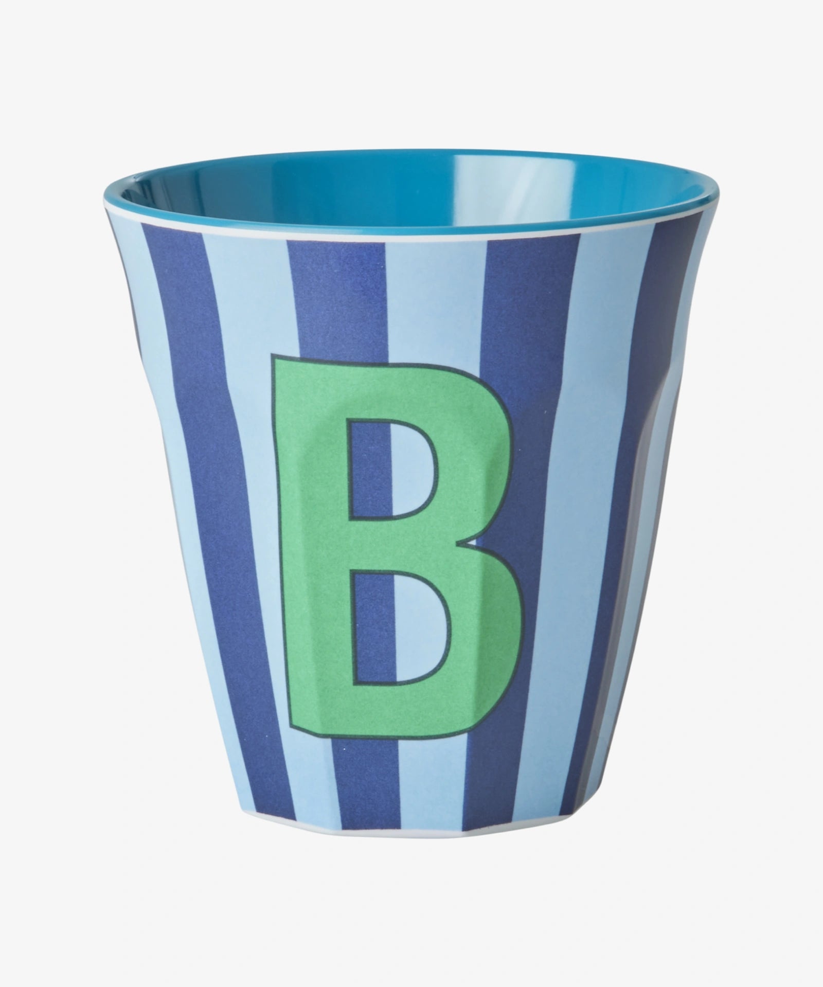 rice Buchstabenbecher (250 ml) – B Stripes, Blau
