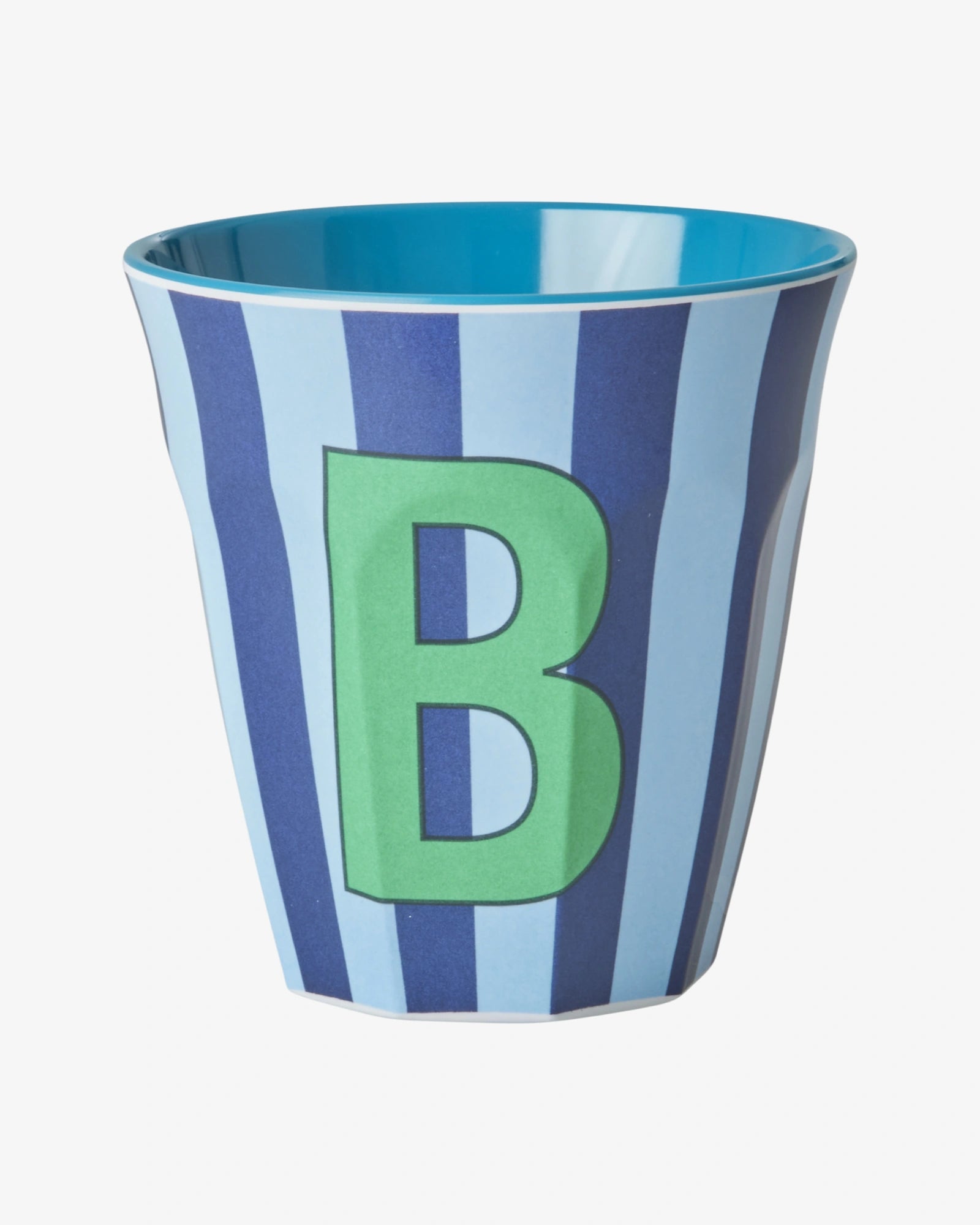 rice Buchstabenbecher (250 ml) – B Stripes, Blau