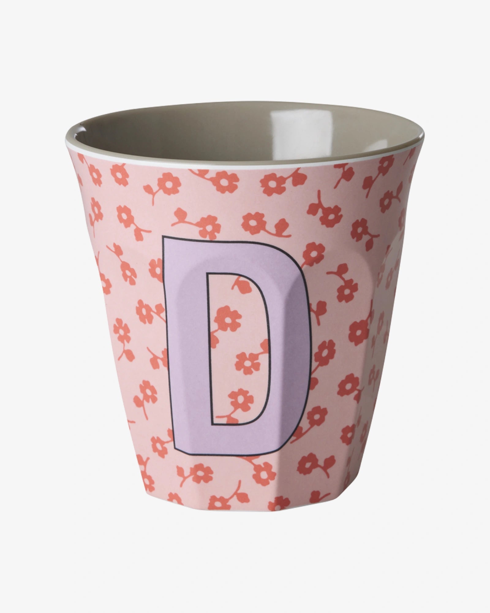 rice Buchstabenbecher (250 ml) – D Flowers, Pink