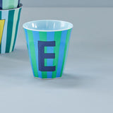 rice Buchstabenbecher (250 ml) – E Stripes, Blau