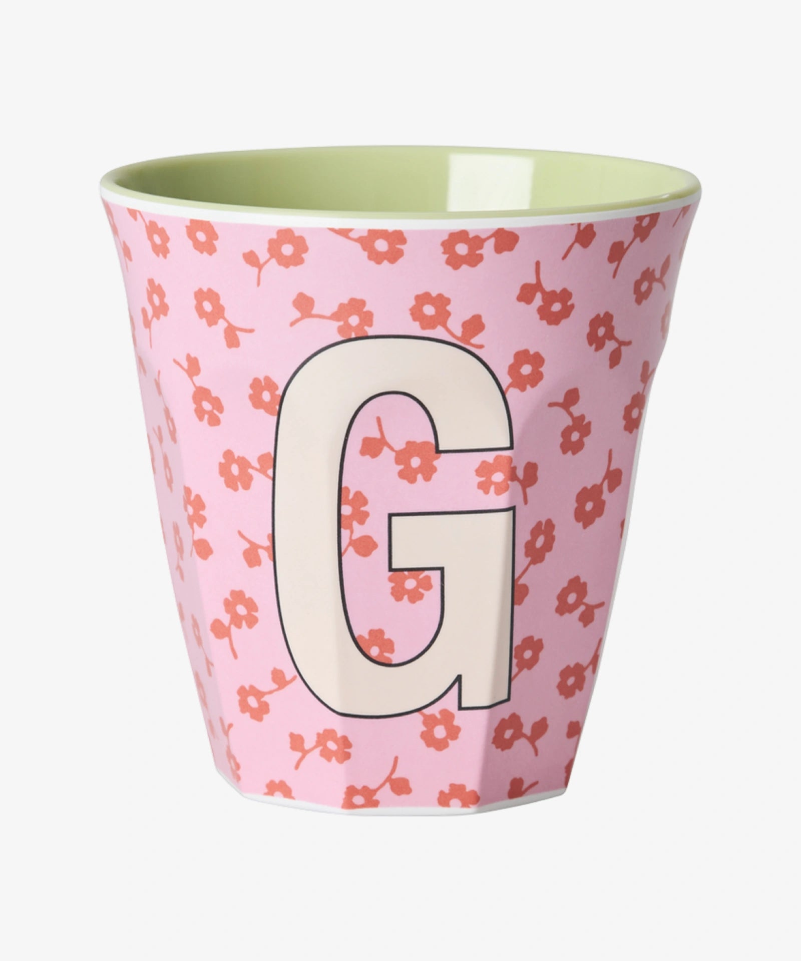 rice Buchstabenbecher (250 ml) – G Flowers, Pink
