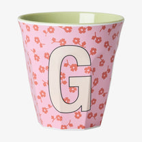 rice Buchstabenbecher (250 ml) – G Flowers, Pink