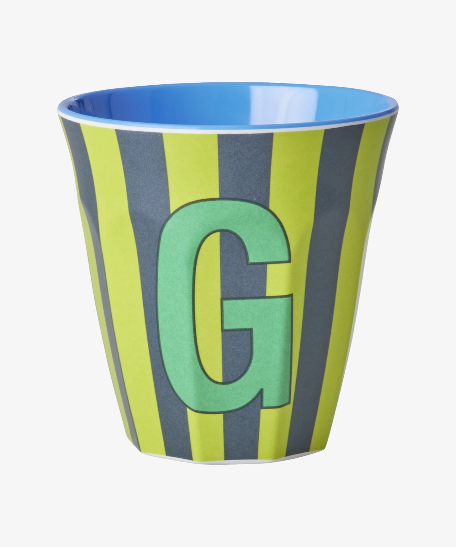 rice Buchstabenbecher (250 ml) – G Stripes, Grün