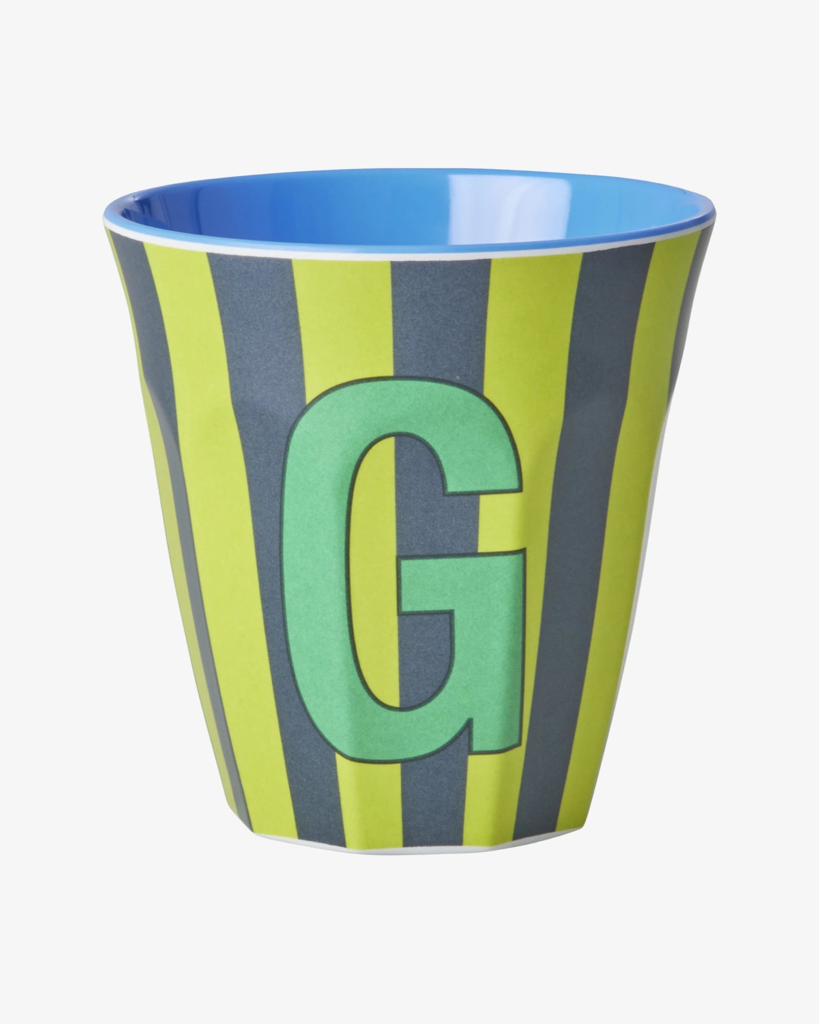 rice Buchstabenbecher (250 ml) – G Stripes, Grün