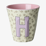 rice Buchstabenbecher (250 ml) – H Flowers, Salbeigrün