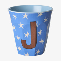 rice Buchstabenbecher (250 ml) – J Stars, Blau