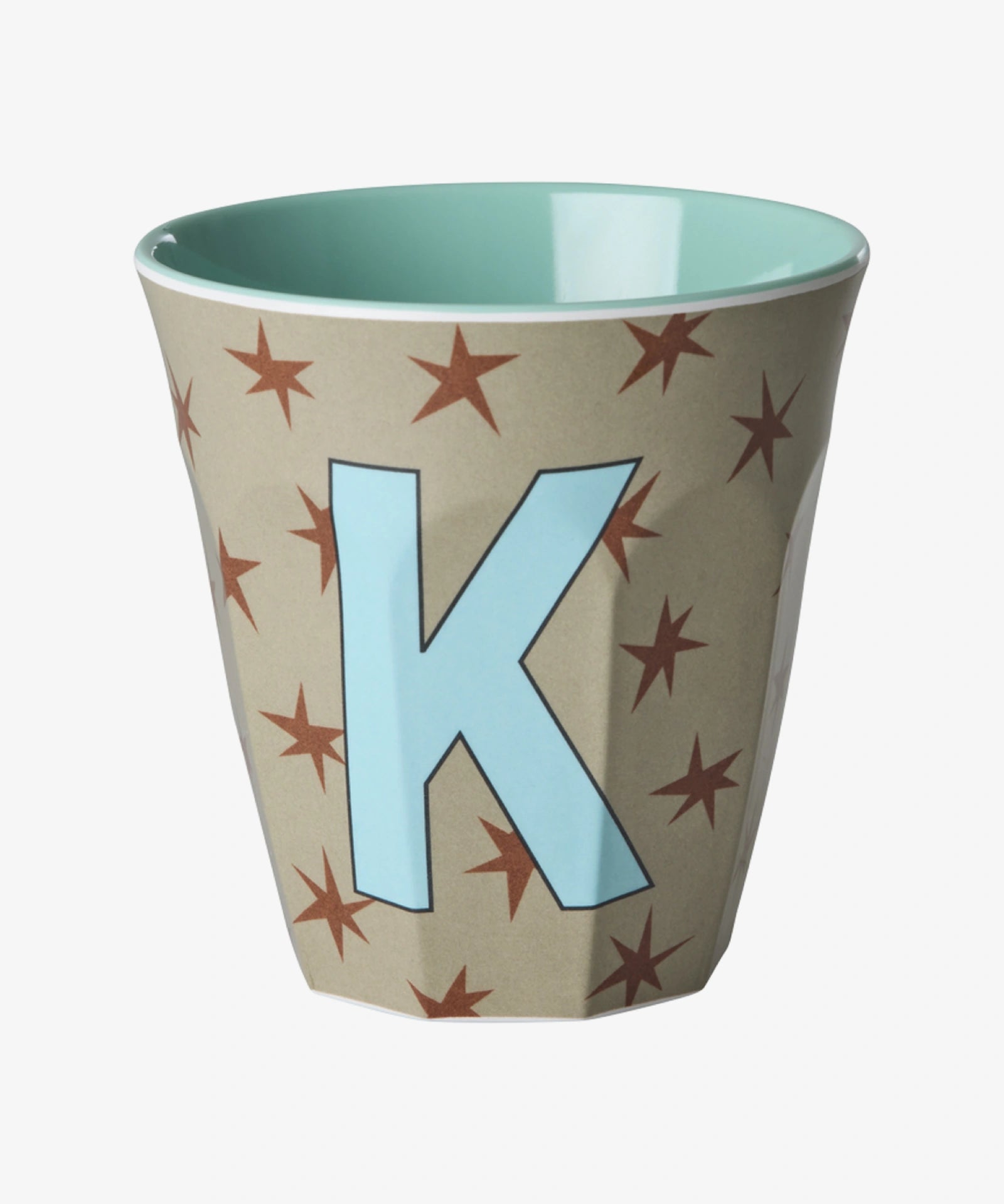 rice Buchstabenbecher (250 ml) – K Stars, Hellbraun