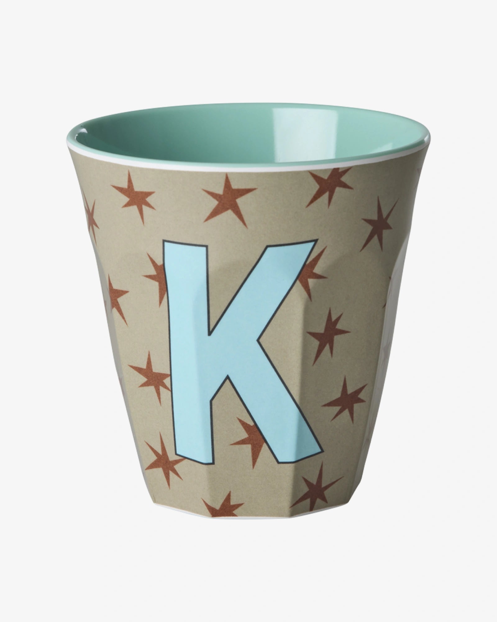 rice Buchstabenbecher (250 ml) – K Stars, Hellbraun